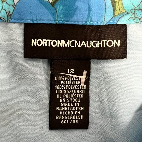 Norton McNaughton Womens Fit n Flare Skirt Floral Below Knee Multicolor Size 12 - Picture 8 of 8